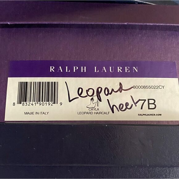 Ralph Lauren Fall Runway Collection Made in Italy Cayla Leopard Haircalf Boot - Picture 15 of 16